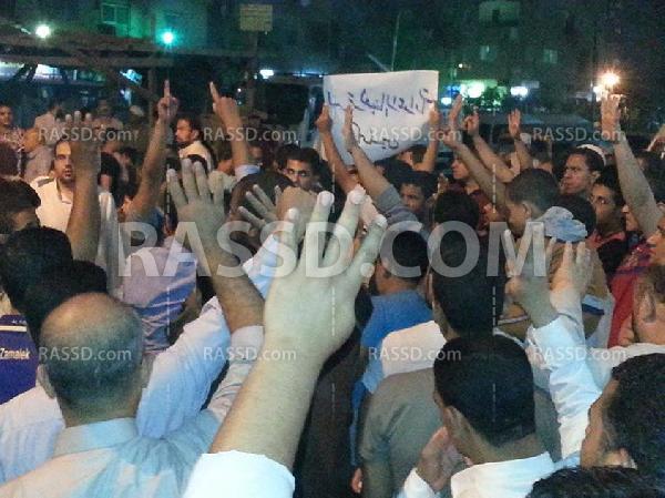 القليوبية تنتفض تنديدا بتنصيب السيسي رئيسا للجمهورية