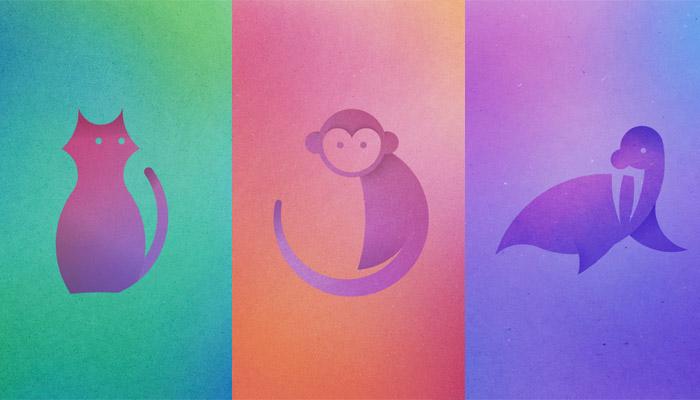 بالصور.. فنان يصمم 13 حيواناً من 13 دائرة متداخلة