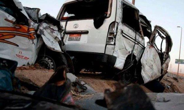 بالأسماء..مصرع 8 وإصابة 35 آخرين بحادث تصادم بأسيوط