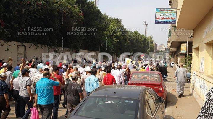 مسيرة صباحية لرافضي الإنقلاب بالمعادي