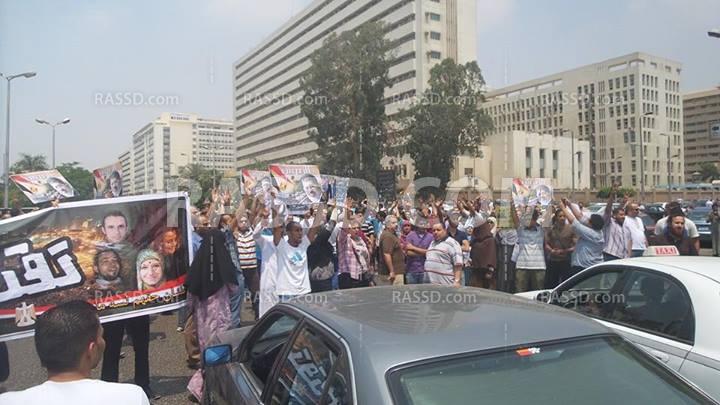 مسيرة بمدينة نصر تنديدا بالانقلاب ورفضا لتنصيب السيسي