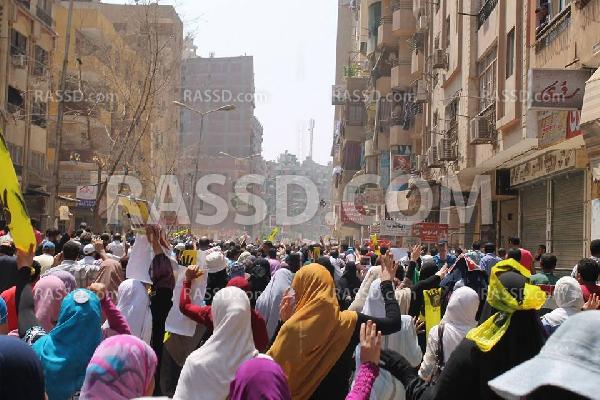 تظاهرة مناهضة للانقلاب بـ”المريوطية”