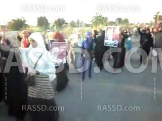 “نساء ضد الانقلاب” في الأقصر تتظاهر ضد الانقلاب