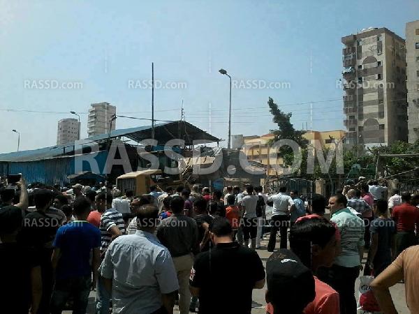 حملة أمنيه بـ”البحيرة” لازالة الأكشاك واللوحات الإعلانية