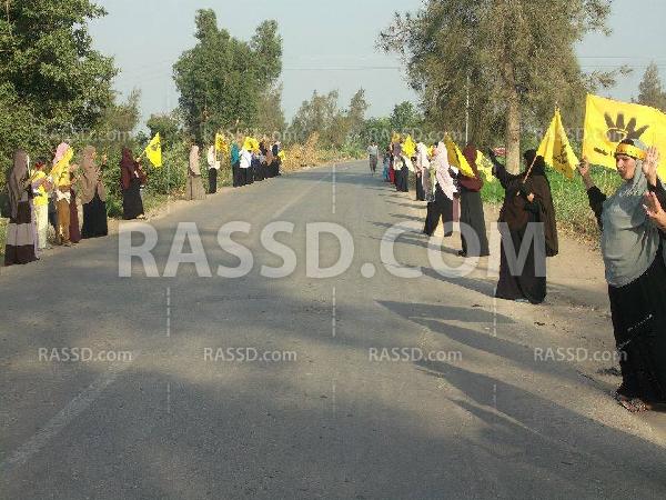 سلاسل بشرية بـ”كفر الشيخ” ضمن أسبوع “الحرية لمصر”