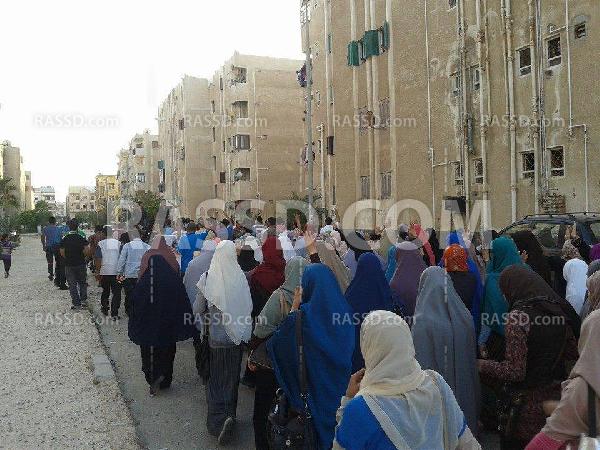 مسيرة حاشدة لـ”شباب ضد الانقلاب” بـ”دمياط”