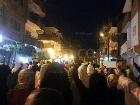 مسيرة ليلية في ‫‏بني سويف وسط هتافات “يسقط حكم العسكر”