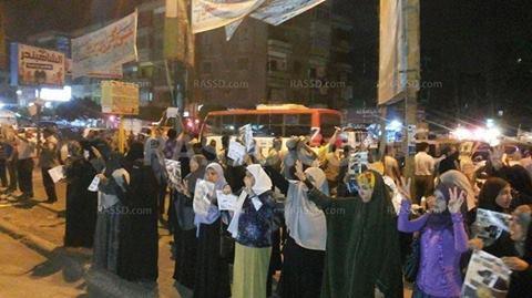 وقفة ضد الانقلاب العسكري بشبرا الخيمة