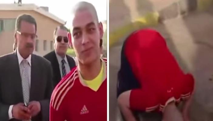 بالفيديو.. الداخلية تجبر أحد المفرج عنهم على السجود شكرًا