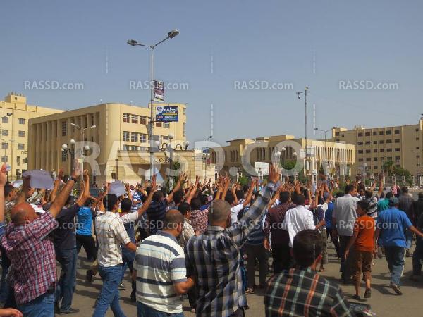 مسيرة حاشدة بـ”كفر الشيخ” لرفض الانقلاب العسكري