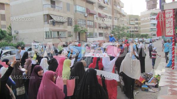 مسيرة منددة بإستمرار حبس المعتقلة “رشا جعفر” بـ”بور سعيد”