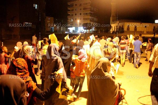 مسيرة رافضة للانقلاب في “المحمودية” بأسوان