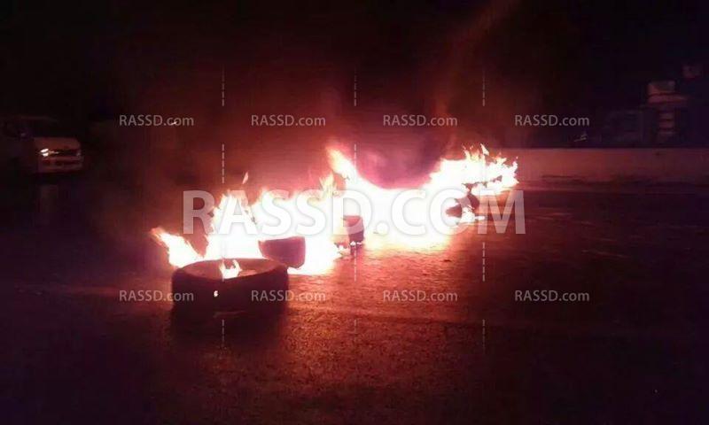 مجهولون يقطعون طريق شبرا الخيمة اعتراضا على أحكام القضاء