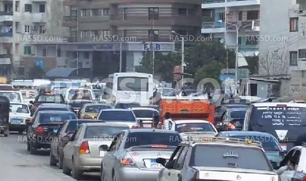 تفاقم أزمة الازدحام المرورى بالمنصورة وسط معاناة المواطنين