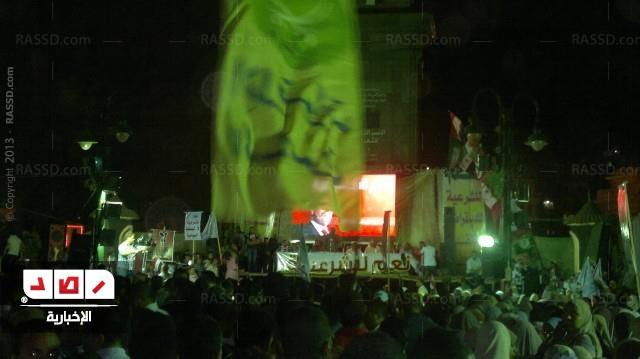 الآلاف يتجمعون بالإسكندرية لدعم الرئيس خلال الخطاب