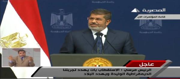 مرسي : أخطأت أحيانا والتصحيح واجب