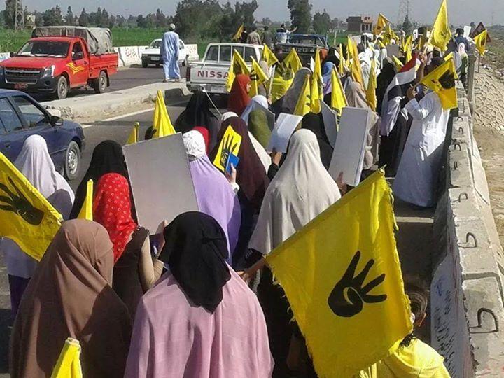 مسيرات رافضة للانقلاب بالقليوبية والمنوفية والغربية