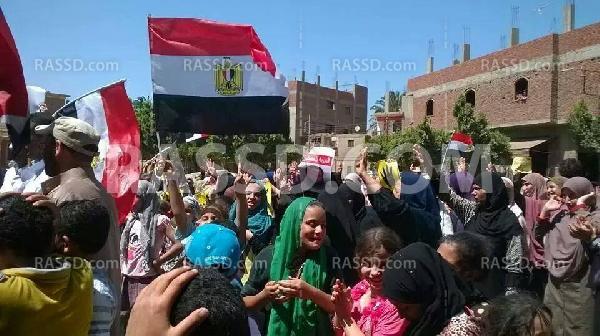 “المنوفية” تتظاهر في مستهل أسبوع “سنحيا كرامًا”