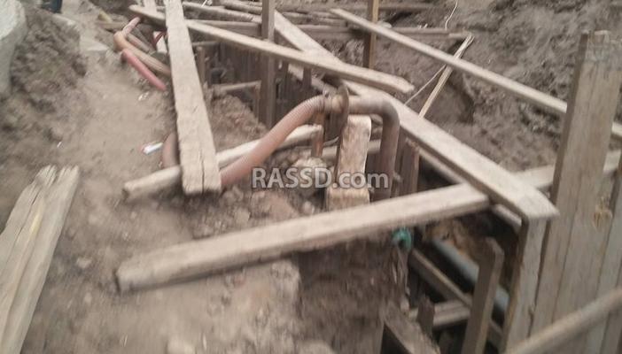 أعمال حفر الصرف تهدد المنازل بالانهيار ببني سويف