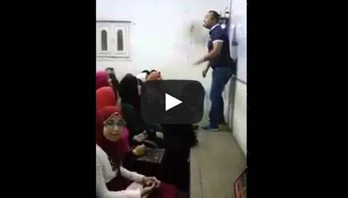 بالفيديو.. مدرس ثانوي يعلّم الطالبات بالغناء والرقص