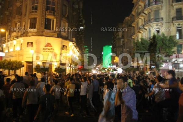 مسيرة ليلية بميدان “طلعت حرب” تنديدا بالانقلاب العسكري