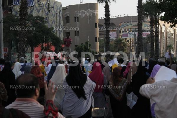 مسيرة حاشدة تجوب شارع “الهرم” بـ”الجيزة”