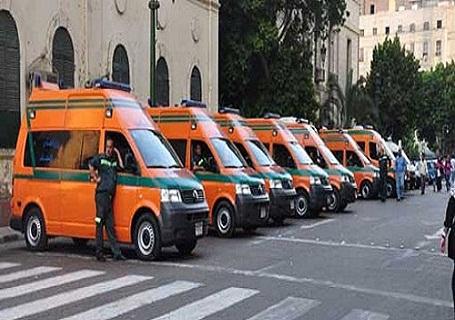 45 سيارة اسعاف مجهزة  في التحرير لتأمين تظاهرات اليوم