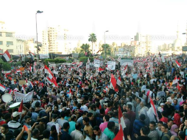 قوى سياسية معارضة تتظاهر لاسقاط النظام بالدقهلية