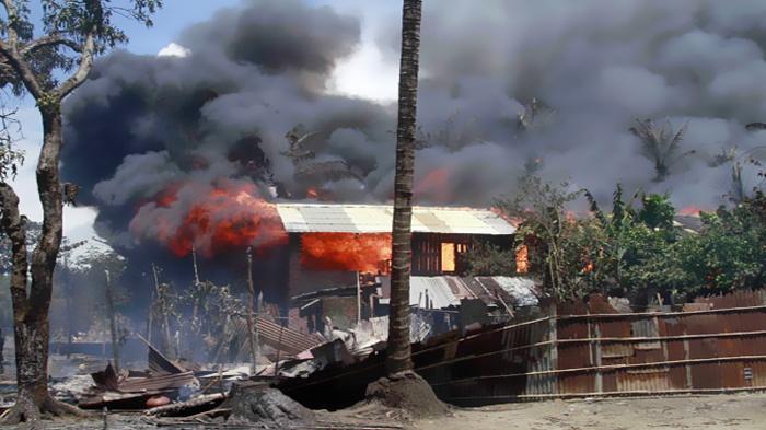 هدوء عقب إشعال النار في منازل مسلمين في بورما