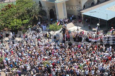 الالاف يتظاهرون ببورسعيد لدعم الرئيس