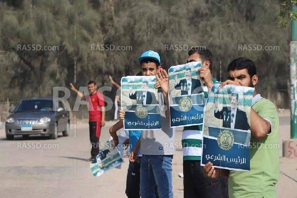 سلسلة بشرية صباحية في “عرب العليقات” بالقليوبية