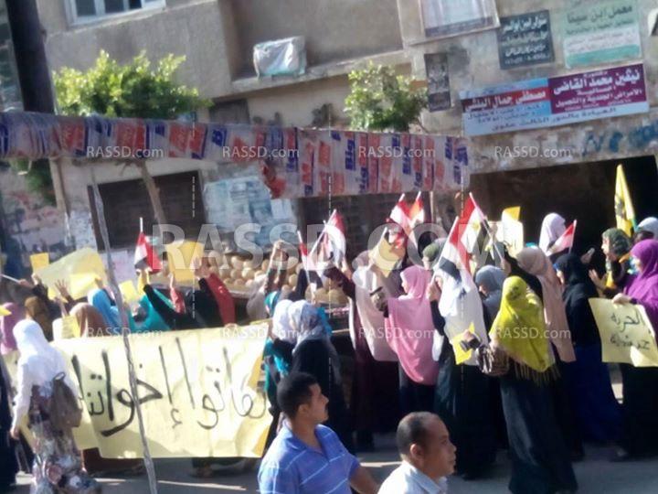 فعاليات حاشدة رافضة للانقلاب العسكري بالمنوفية