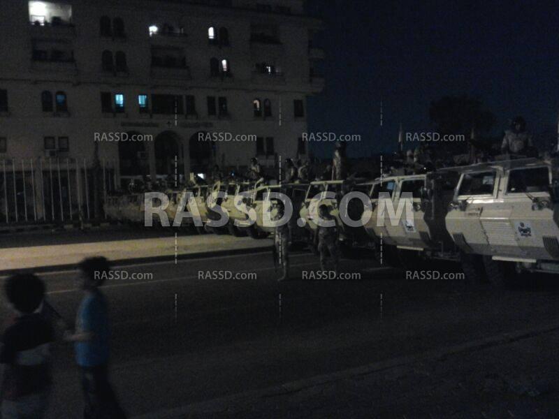 الجيش والشرطة يغلقون طريق النصر المؤدى الى رابعة العدوية