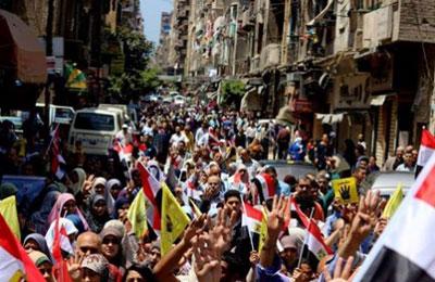 مسيرة بمنطقة محسن بالاسكندرية رفضا لحكم العسكر