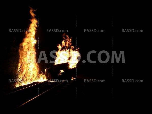 “مجهولين” يقطعون الطريق بين زفتى وبنها ويوقفون حركة القطار