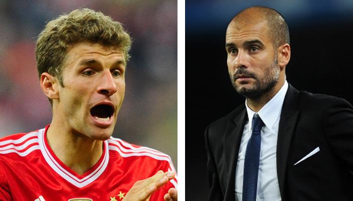 مشادة كلامية بين جوارديولا ومولر في تدريبات بايرن ميونخ