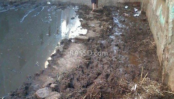 مياه الصرف تغرق قرية “بني قاسم” ببني سويف