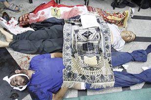 الحزن يخيم على أسيوط ..وبنى سويف تواصل اعتصامها بعد مجزرة الفجر