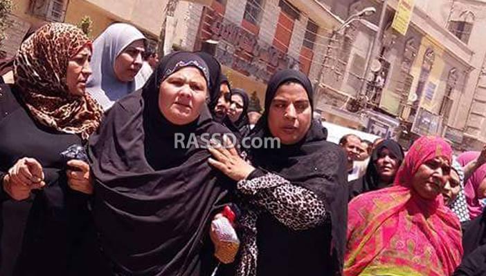 بالصور.. جنازة عسكرية لنقيب الشرطة ببني سويف