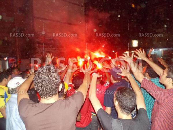 مسيرة ليلية لـ”أولتراس ربعاوي” في “بورسعيد”