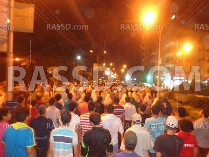 “بني سويف” تخرج بفعاليات تنديداً بالانقلاب