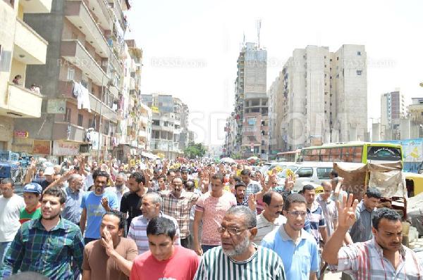 مسيرة مناهضة للانقلاب بالرمل فى أسبوع”العسكر يسحق الفقراء”