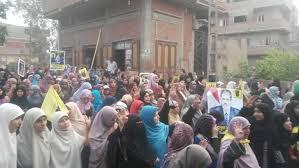 مسيرة بـ”بلطيم ” بكفر الشيخ تنديدا بارتفاع الأسعار