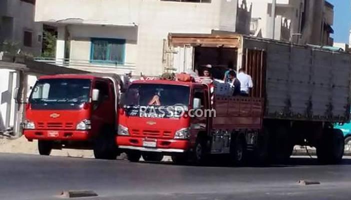 الجيش يوزع “كراتين” غذائية شمال سيناء والأهالي: موجودة من قبل رمضان