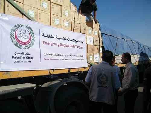 وصول قافلتان بمساعدات طبية وعاجلة إلى غزة