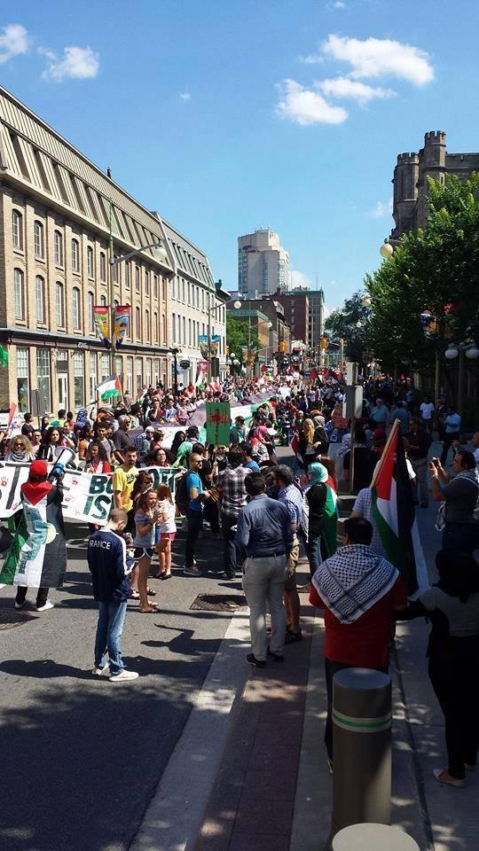 مظاهرات تضامنية مع “غزة” في “أوتاوا” بـ”كندا”