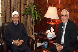 أبو الفتوح يزور شيخ الأزهر للاتفاق على المصالحة الوطنية