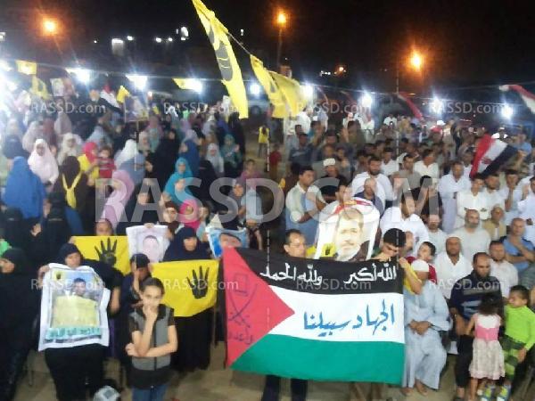 رافضو الانقلاب في “كفر الشيخ” يقيمون “ليلة من رابعة”