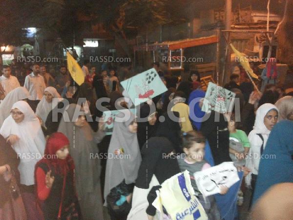 مسيرة ليلية ‫‏بـ”الفيوم”‬ تنديدًا بالعدوان الصهيوني على “غزة”