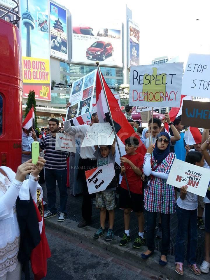 مظاهرات مؤيدة لمرسي بكندا